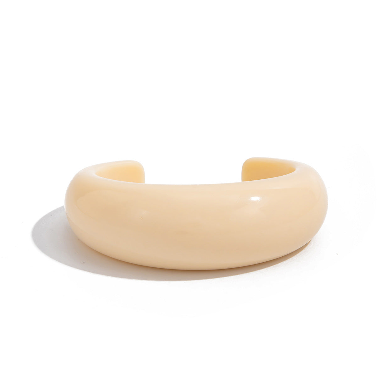 Vintage Gradient Round Geometric Resin Cuff Bracelet