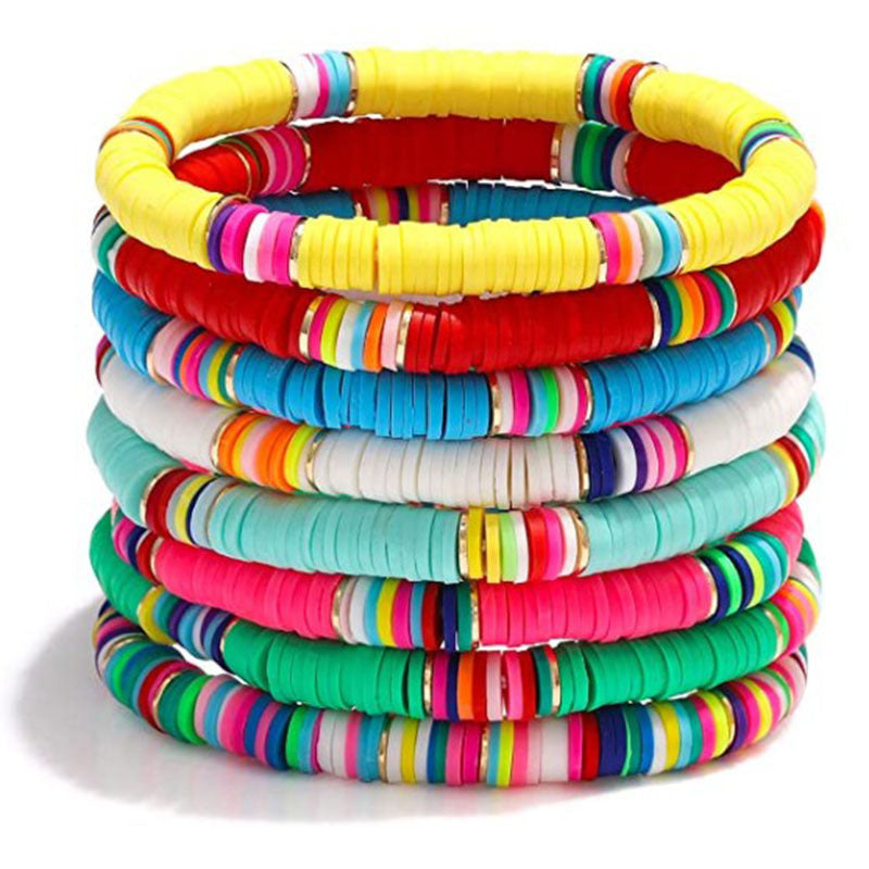 Bohemian Sweet Letter Resin Bracelet Unisex Handmade Jewelry