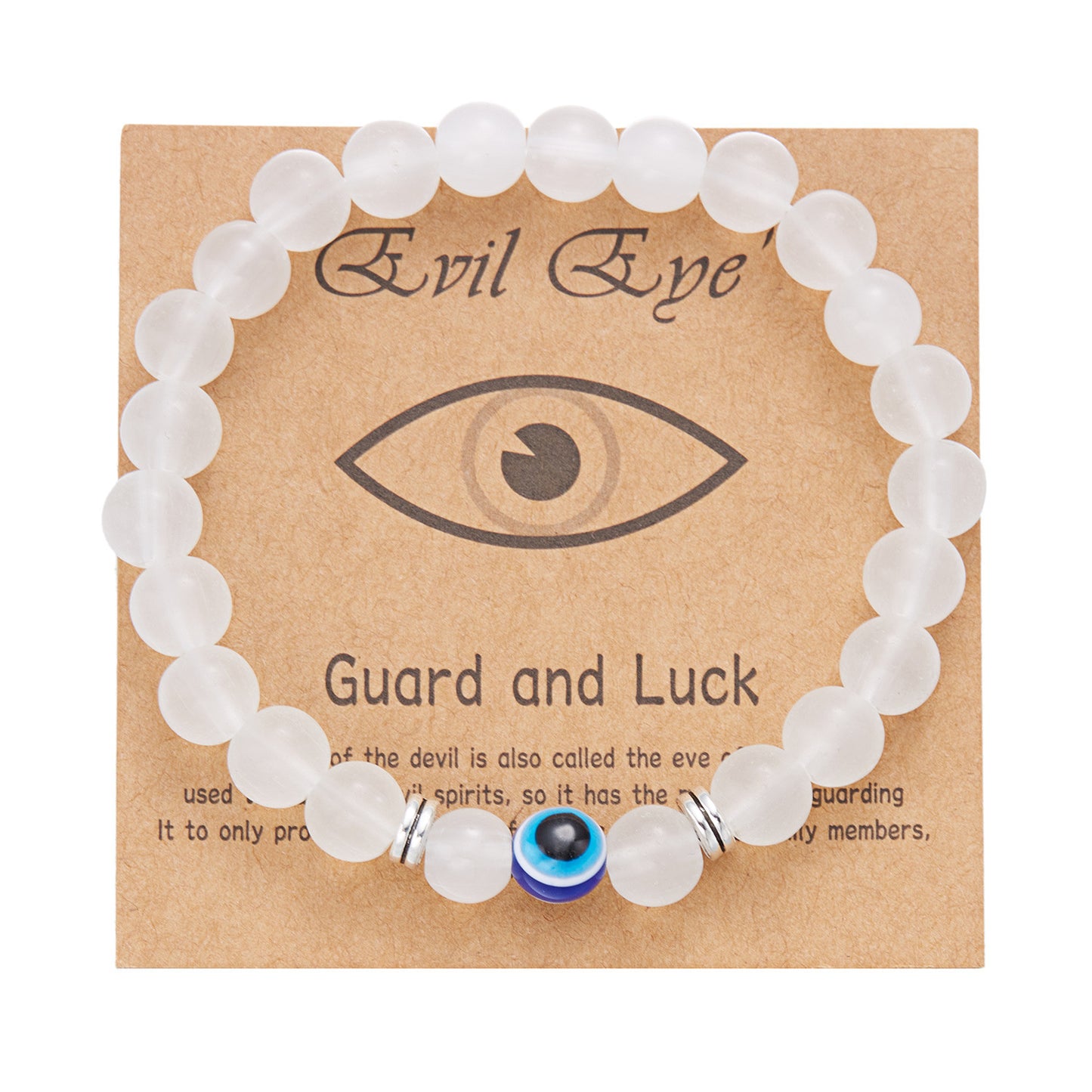 Casual Unisex Evil Eye Beaded Bracelet with Alloy and Resin Glass Beads