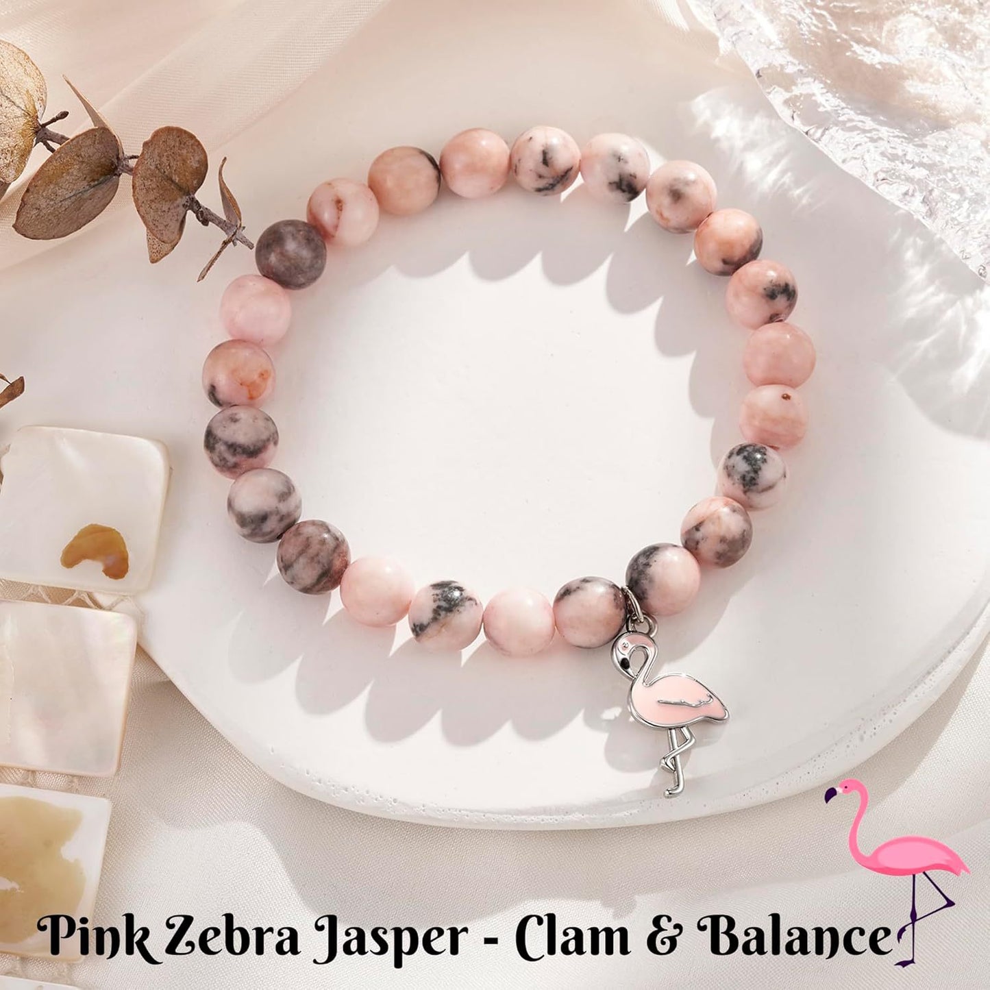 Cartoon Animal Zebra Print Drip Oil Beaded Bracelet