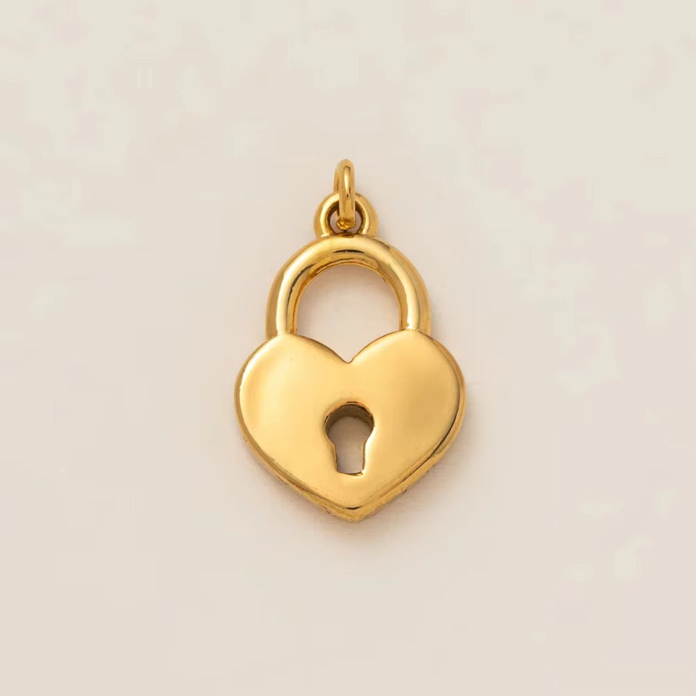 Geometric Stainless Steel PVD Plated 18K Gold DIY Charm Bar Pendant