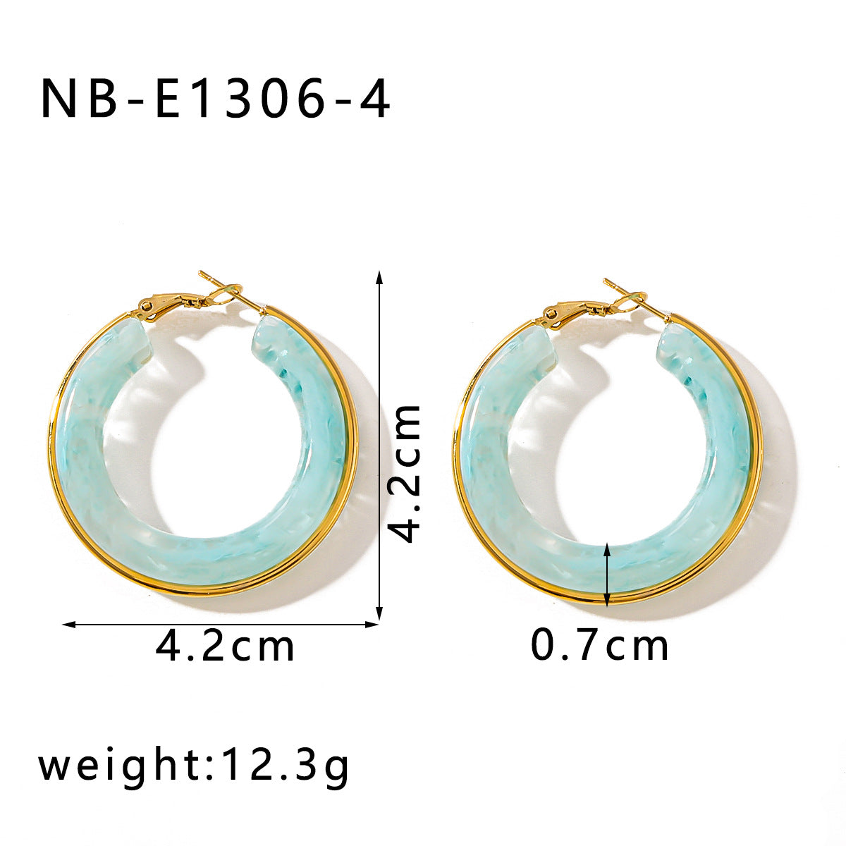 Minimalist Geometric Stainless Steel Ear Cuffs with 18K Gold Plating and Hollow Circle Design for Women