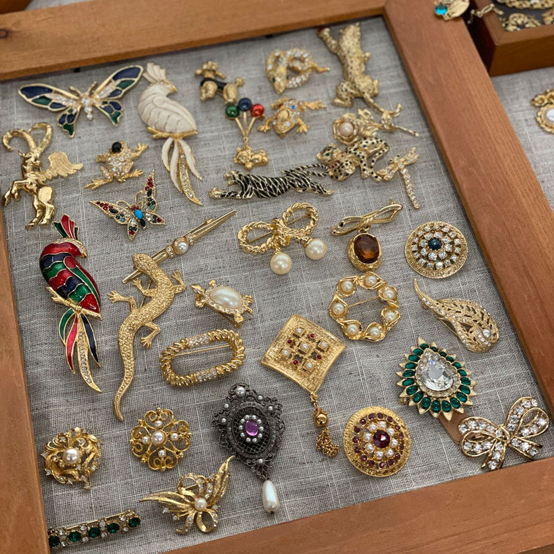 Pendientes geométricos de estilo vintage en aleación con acabado chapado para mujer