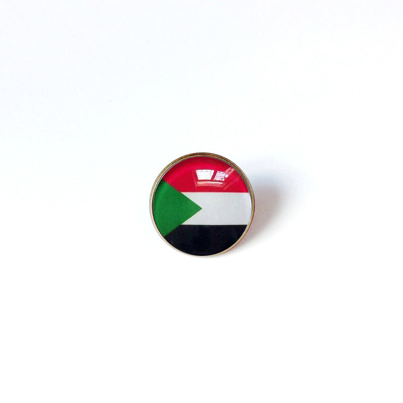 Pin de Solapa de Aleación Esmaltado Personalizado con Diseño de Bandera del Mundo para Hombres y Mujeres