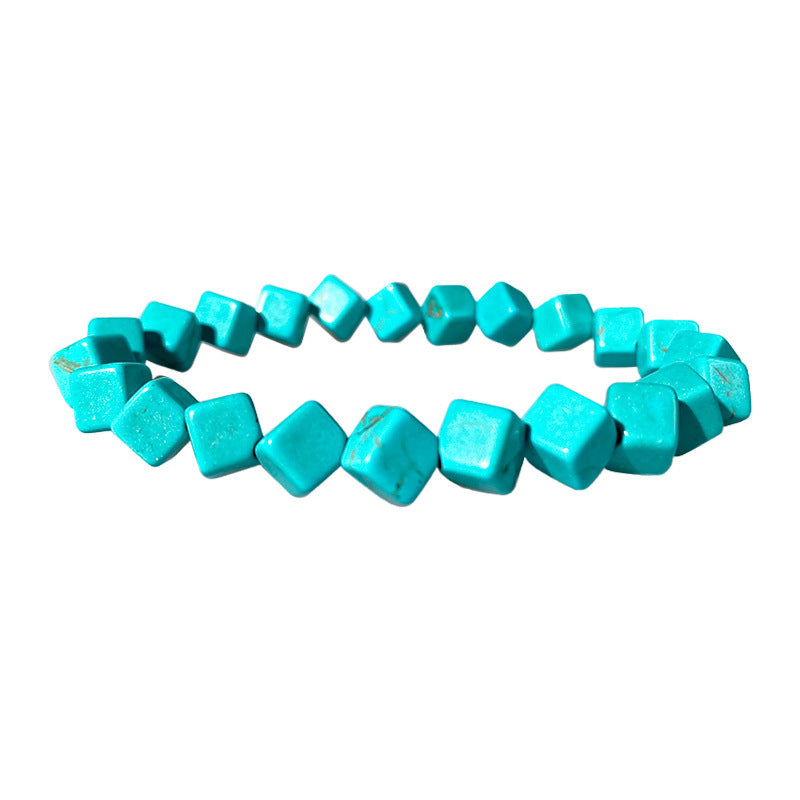 Bohemian Geometric Natural Turquoise Beaded Bracelet Unisex