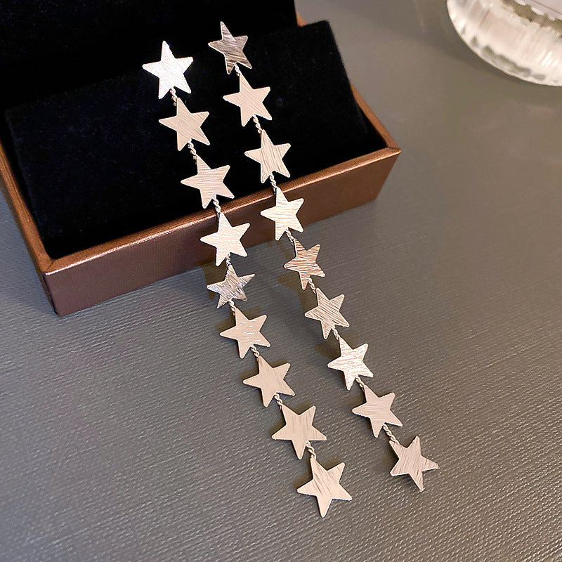 Orecchini a Nappa Geometrici Minimalisti in Metallo Placcato con Perni in Argento Sterling