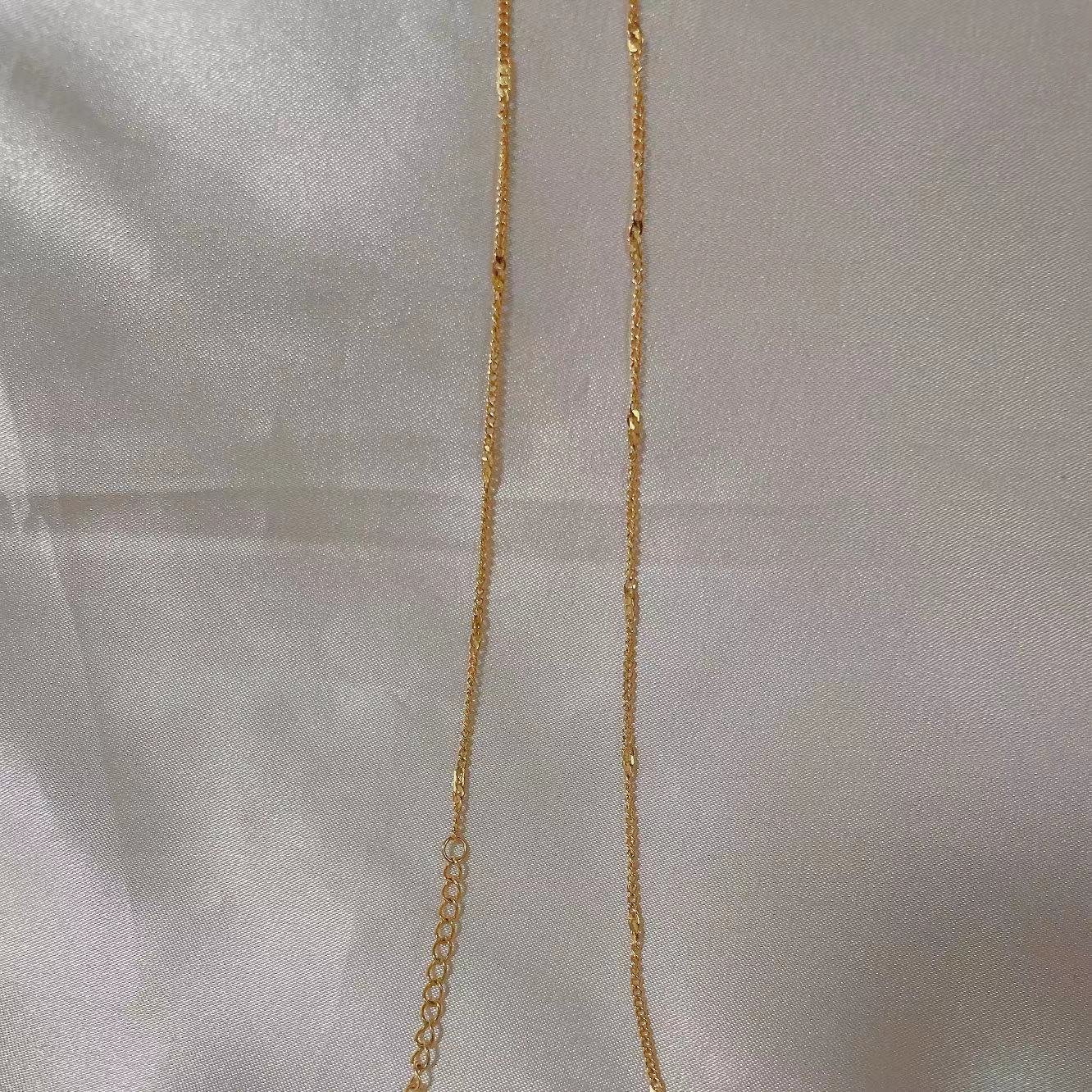 Collana a catena a O in acciaio al titanio minimalista da donna Collana sottile per clavicola senza ciondolo Gioielli in acciaio inossidabile ipoallergenici