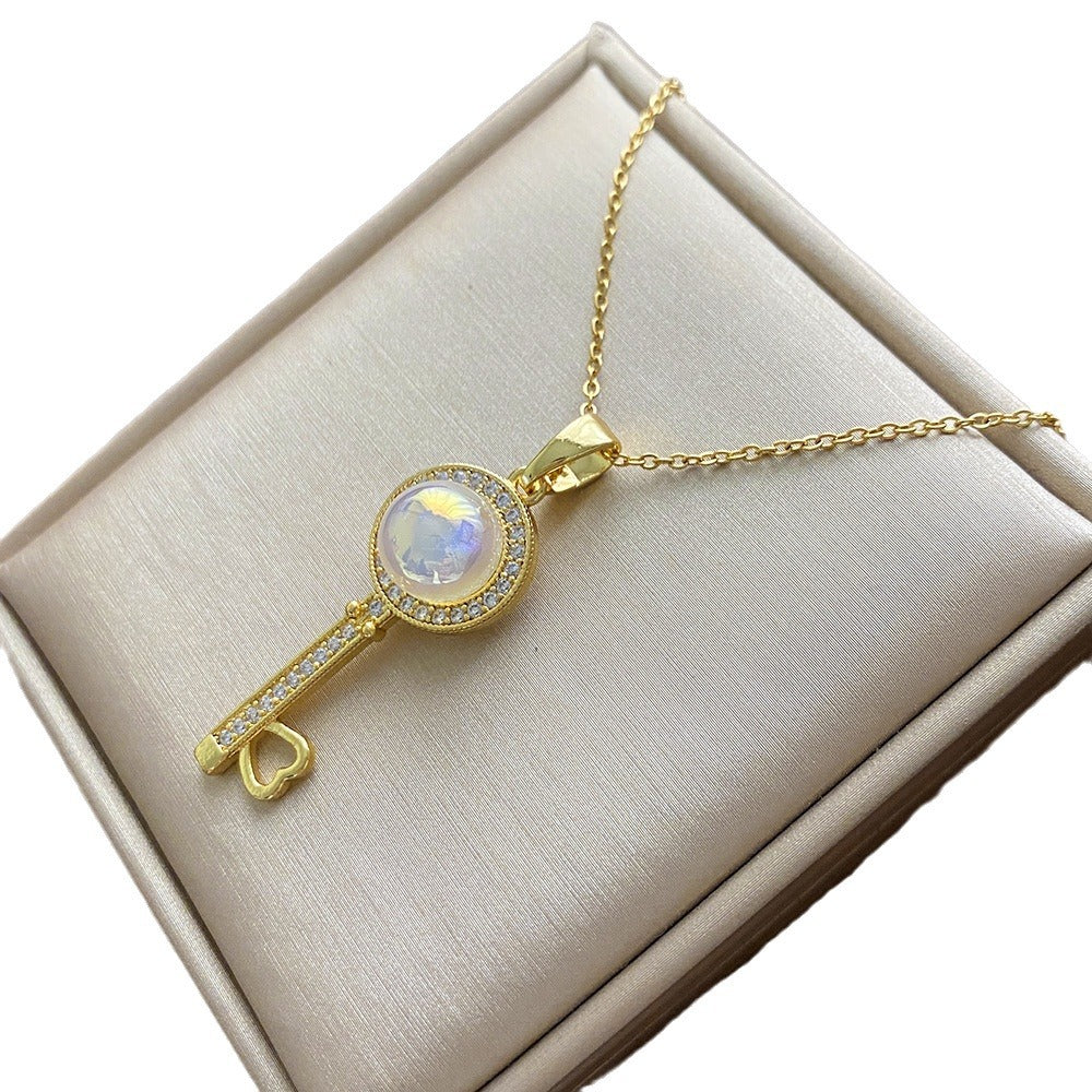 Collana con Ciondolo Floreale Minimalista per Donne e Uomini in Acciaio al Titanio con Catena a Serpente, Finitura Galvanizzata e Design Irregolare