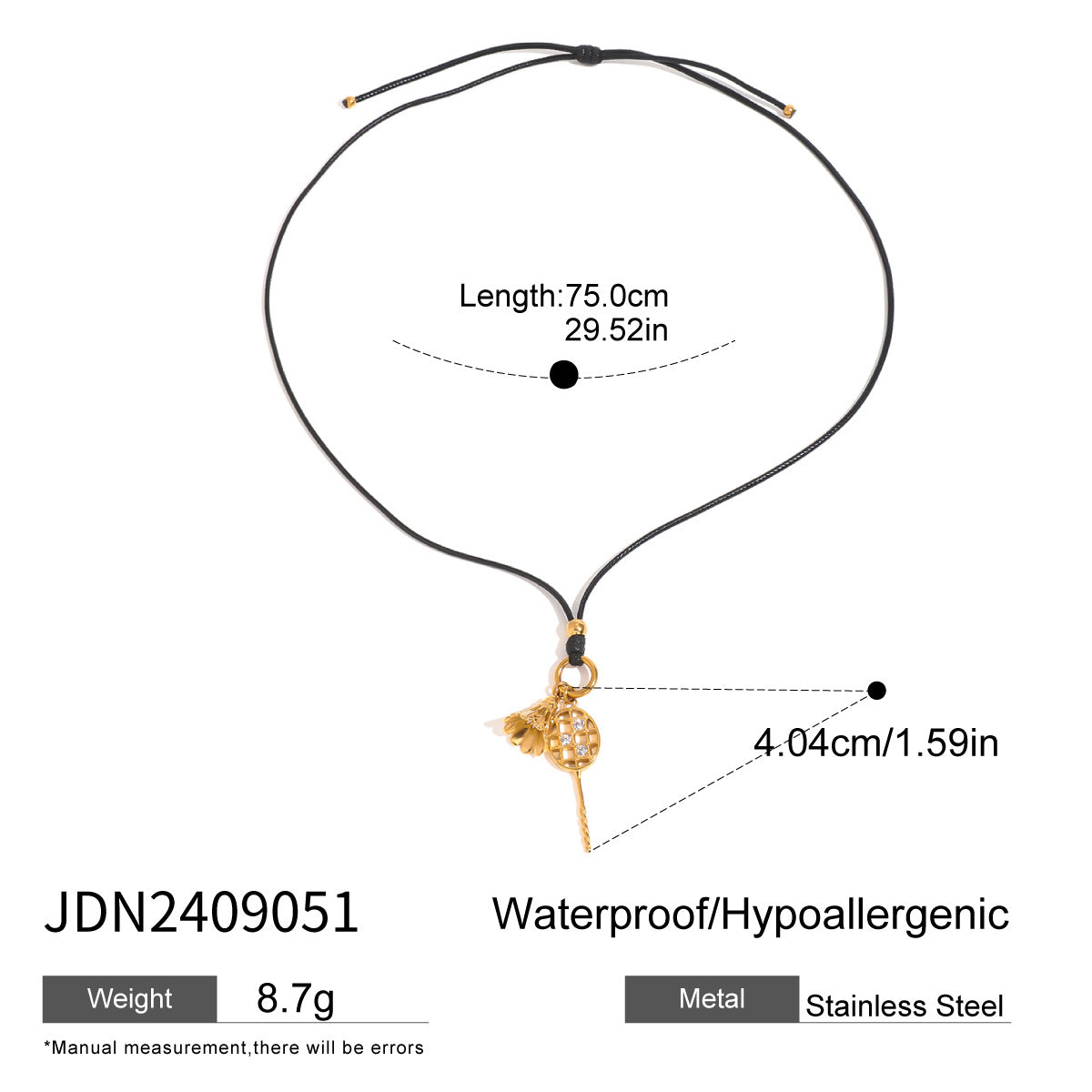 Collana con pendente geometrico minimalista da donna in acciaio inossidabile con ciondolo in acciaio al titanio e finitura galvanizzata