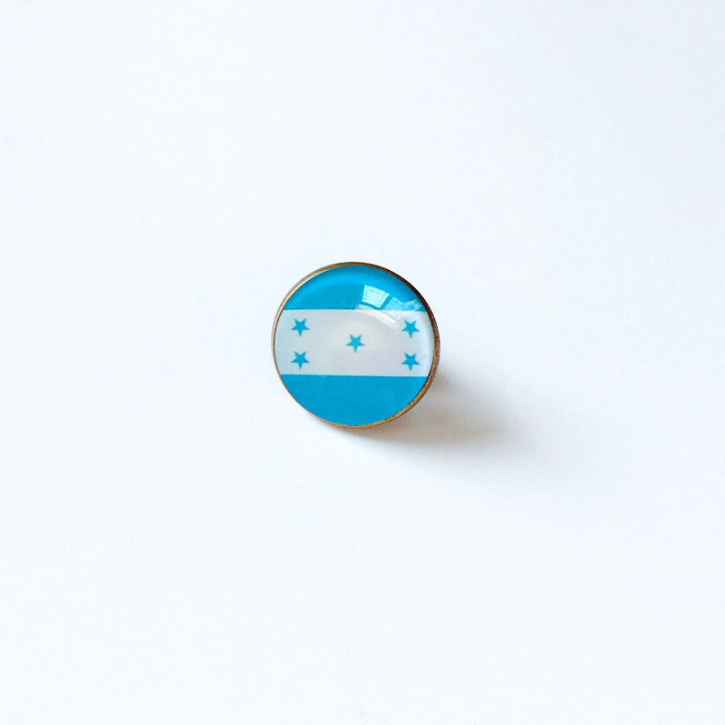 Pin de Solapa de Aleación Esmaltado Personalizado con Diseño de Bandera del Mundo para Hombres y Mujeres