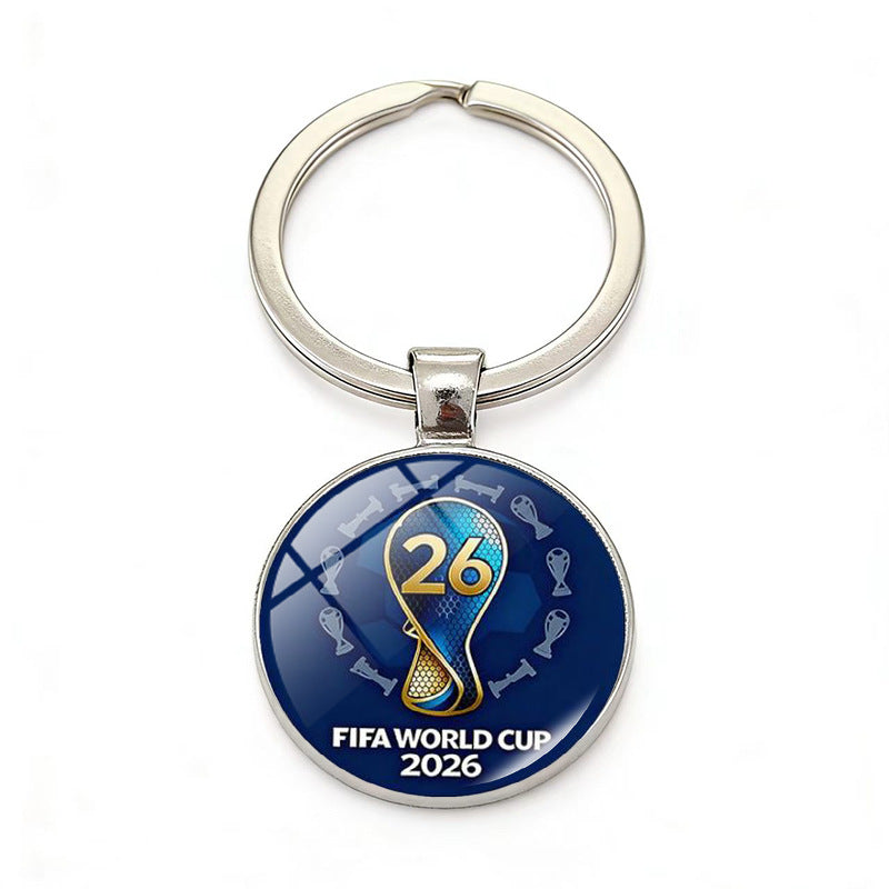 Portachiavi in lega, ciondolo per borsa, souvenir Coppa del Mondo 2026