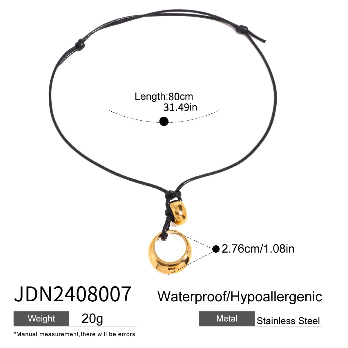 Collana geometrica in acciaio inossidabile con pendente in acciaio al titanio, finitura galvanizzata, gioielli da donna alla moda stile ufficio