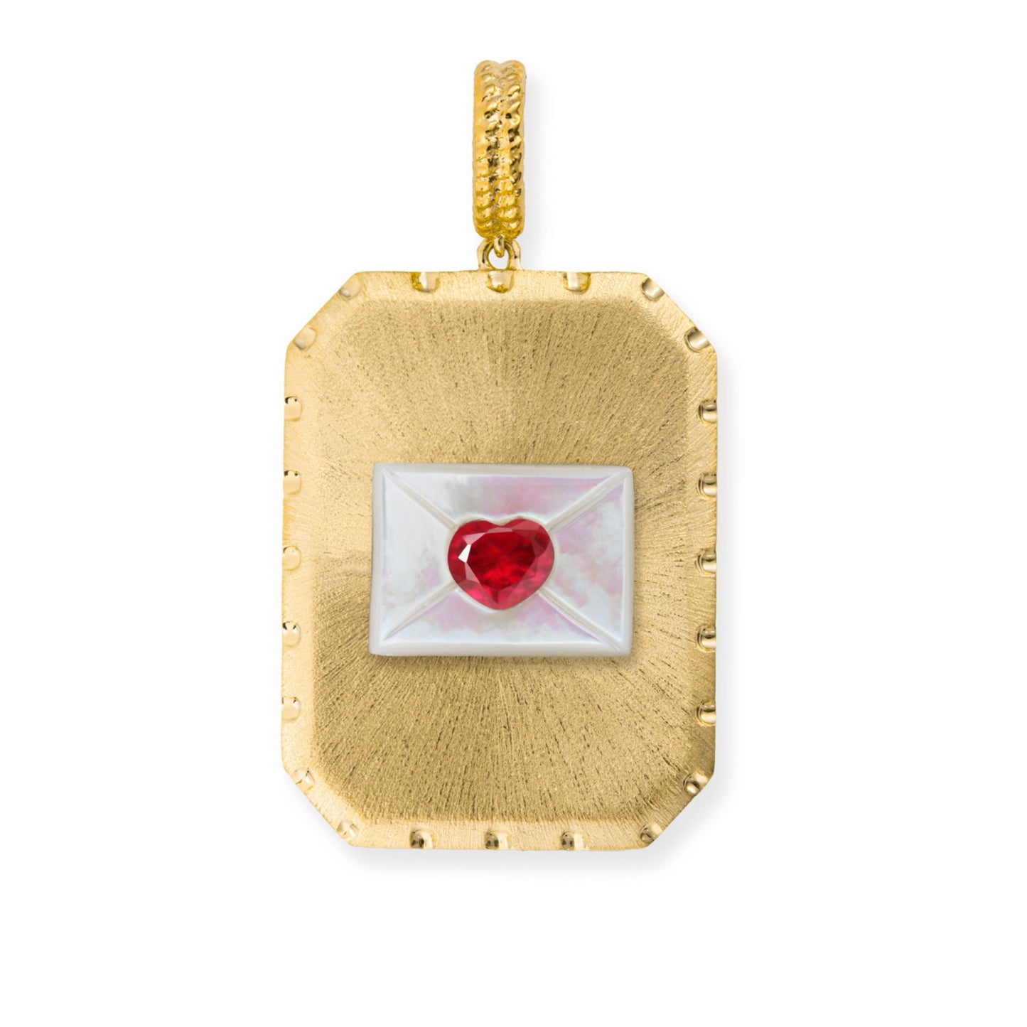 Exaggerated Gemstone Heart and Butterfly Pendant Necklace for Women