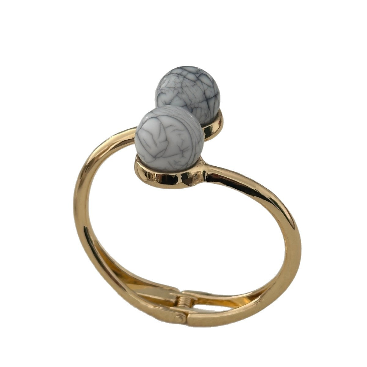 Bracciale Geometrico in Lega Placcata Turchese Naturale da Donna