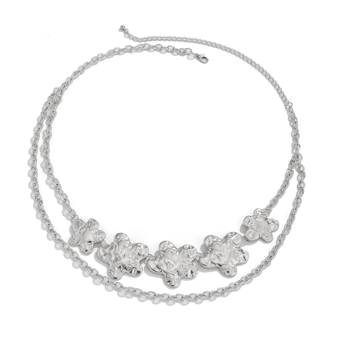 Punk Polished Alloy Heart Starfish Waist Chain for Women