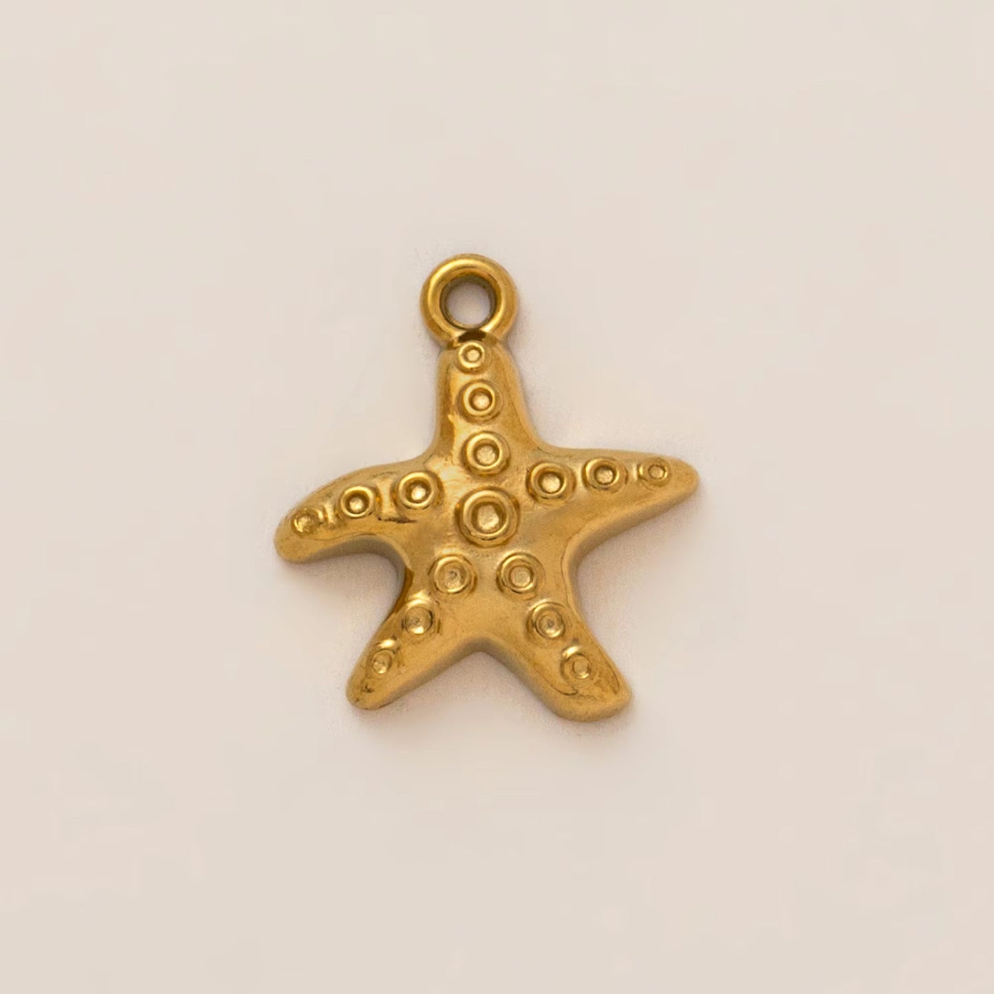 Vintage 18K Gold Plated Stainless Steel Mermaid Tail Charm Bar for Women