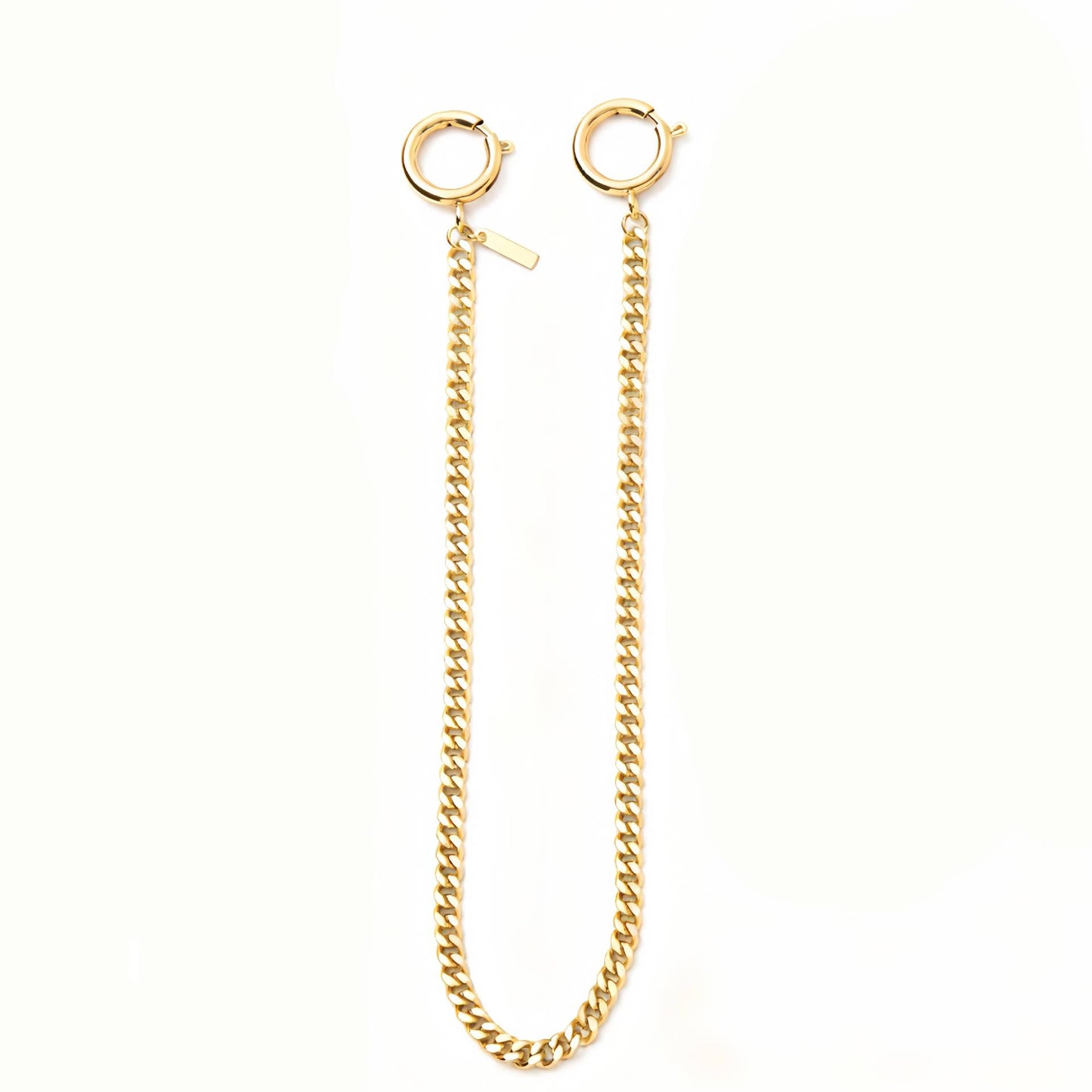 Collar de latón bañado en oro geométrico con colgante de gema natural de colores
