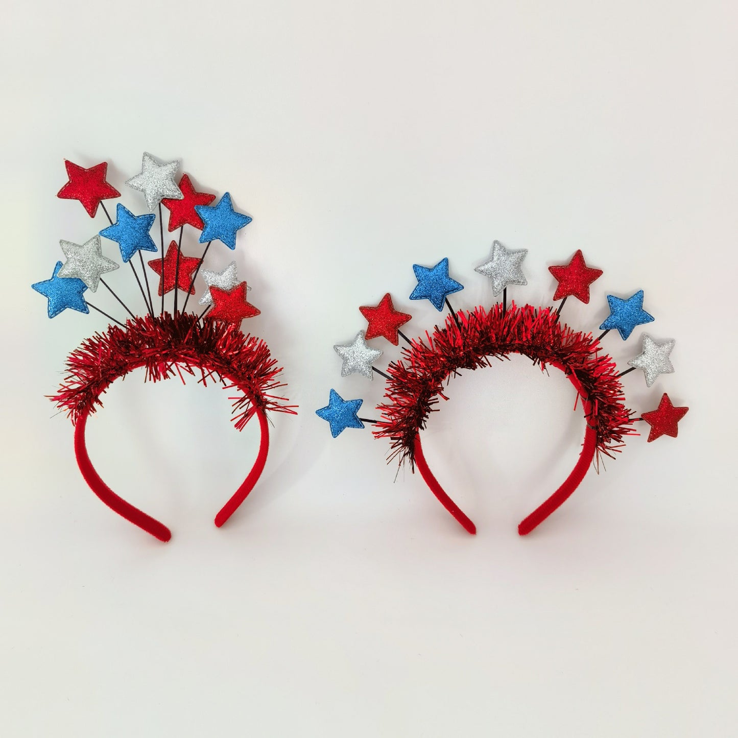 Cerchietto con stelline in tessuto artigianale dolce per feste e festival unisex
