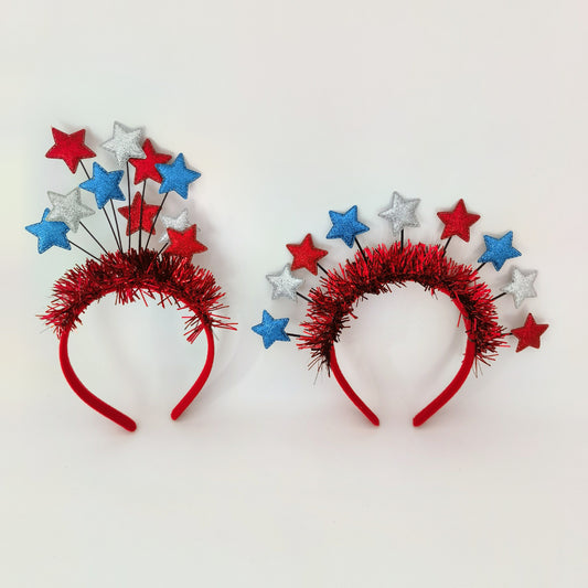 Sweet Handmade Fabric Star Headband for Unisex Party Festival