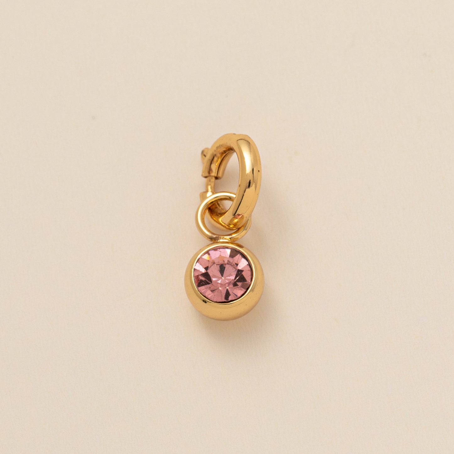 Colorful Cubic Zirconia Star Round Pendant Brass Plated Necklace Charm Bar for December Birthstone