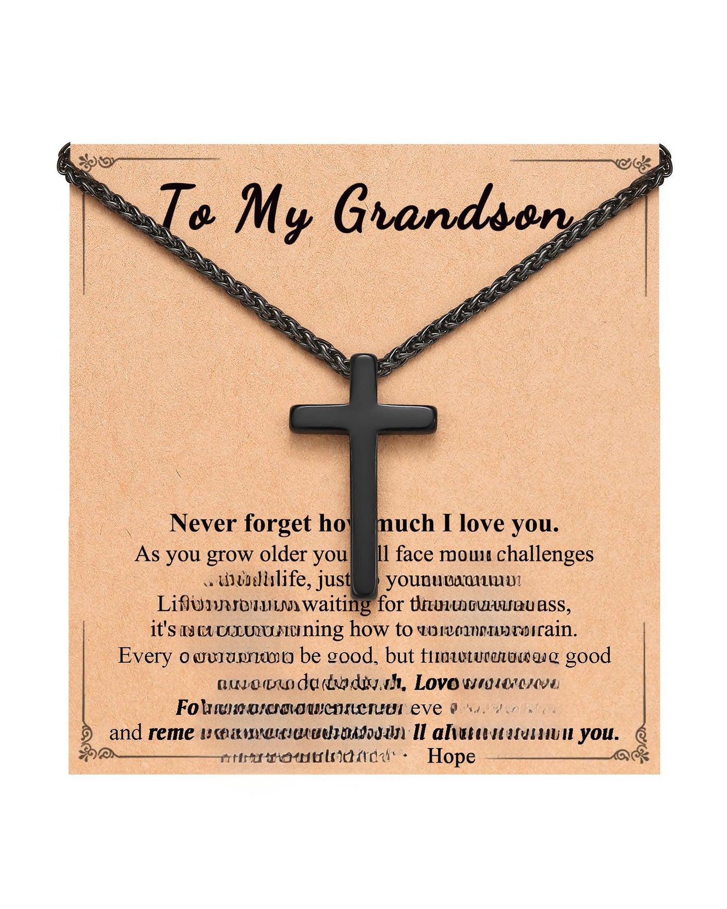 Streetwear Stainless Steel Plated Cross Pendant Necklace Snake Chain Unisex