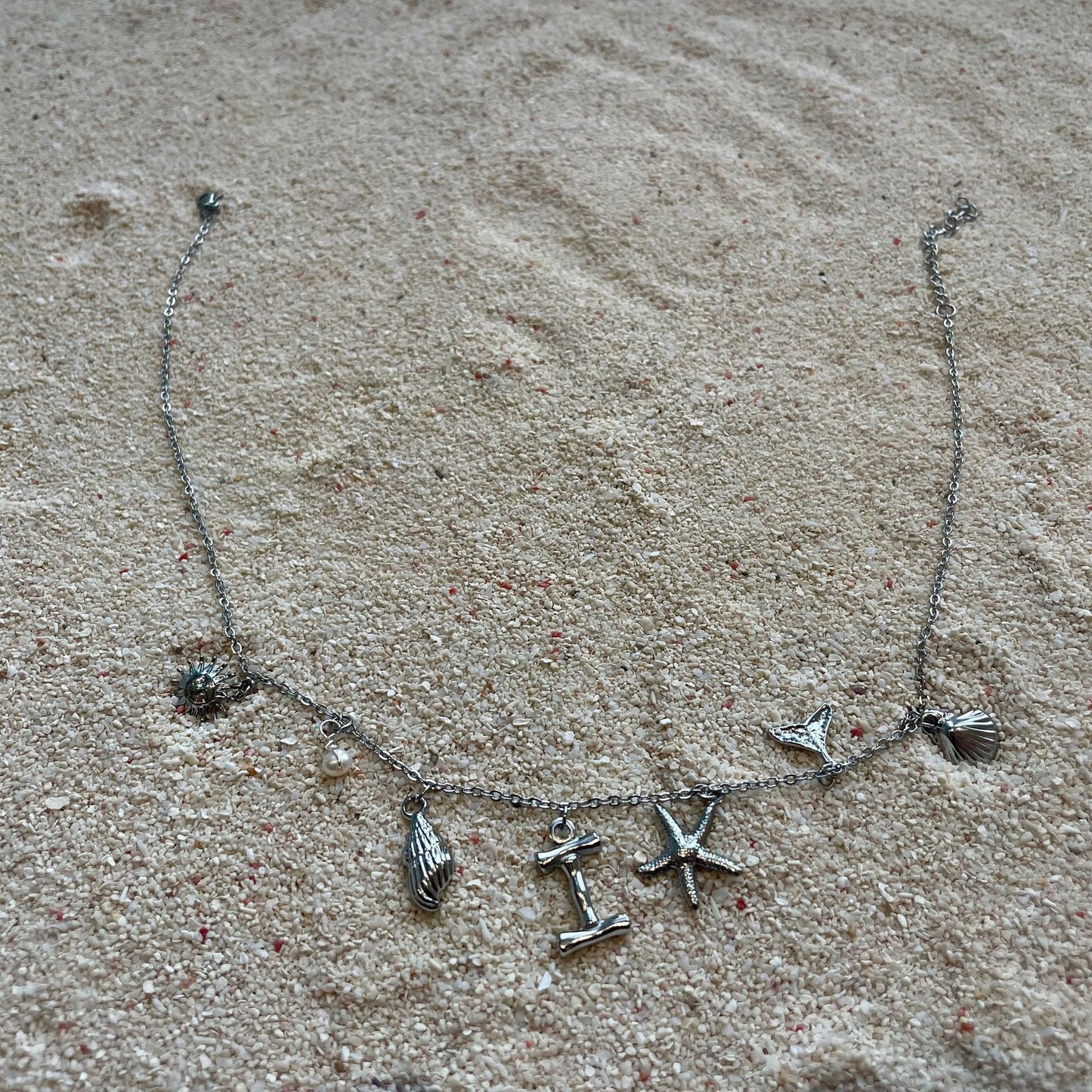 Minimalist Stainless Steel Letter Pendant Necklace Plated Cable Chain Charm Bar Unisex