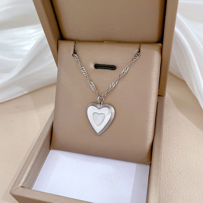 Collana in acciaio al titanio geometrica minimalista per unisex con catena irregolare