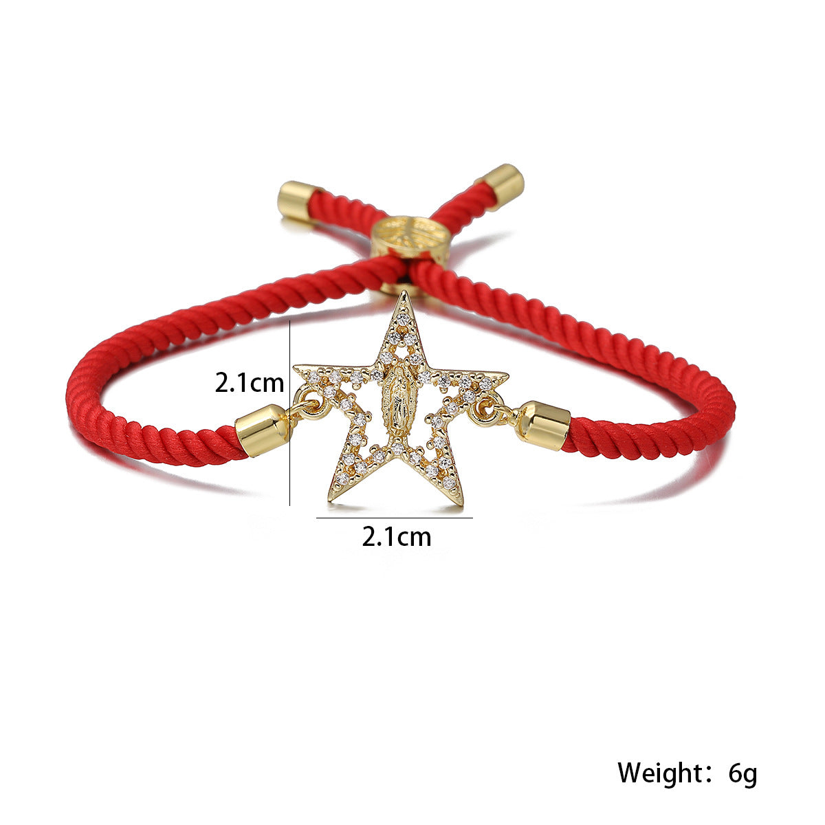 Vintage Geometric Brass Gold Plated Cubic Zirconia Inlay Bracelet for Women