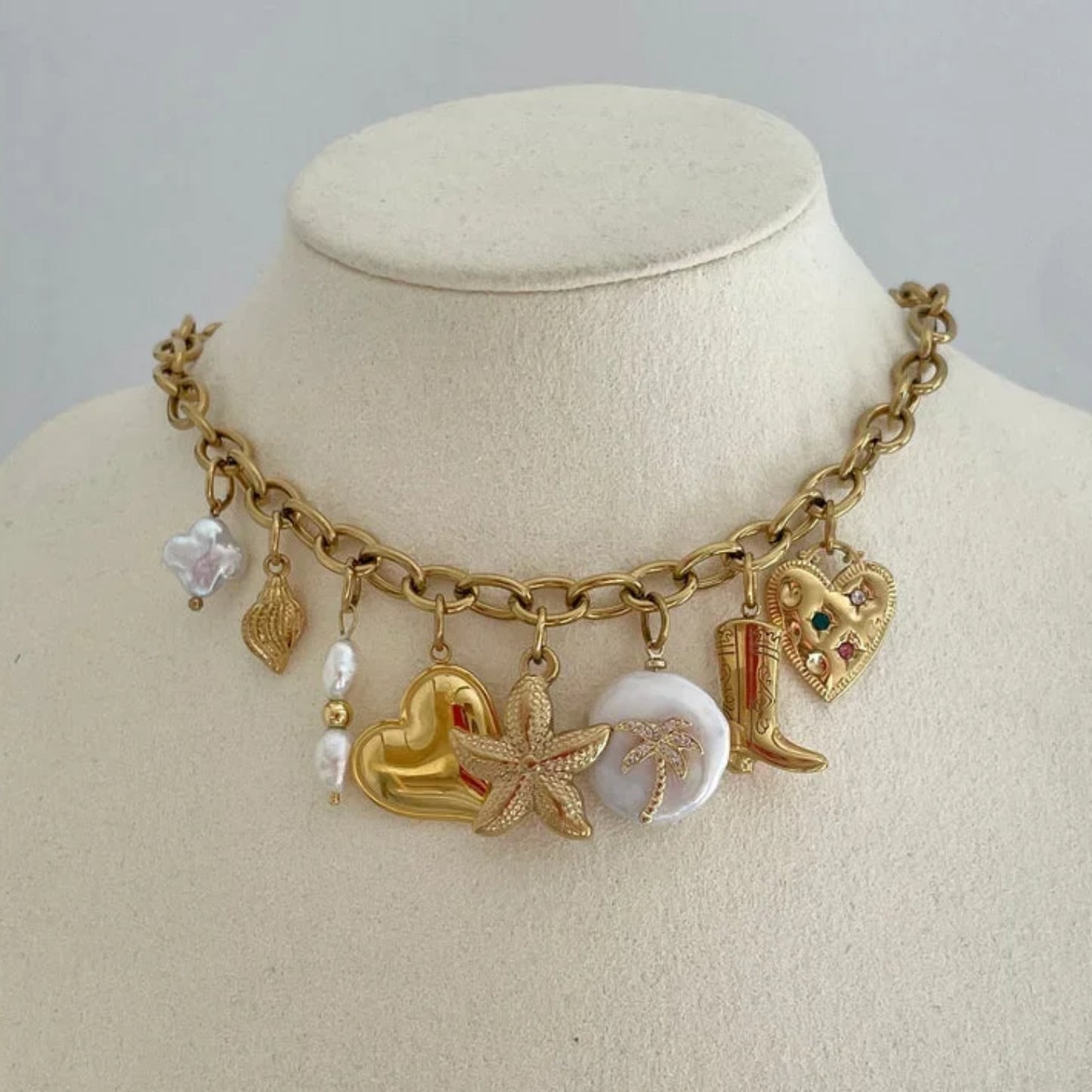 Minimalist Gold Plated Titanium Steel Star Necklace with Stainless Steel Pendant