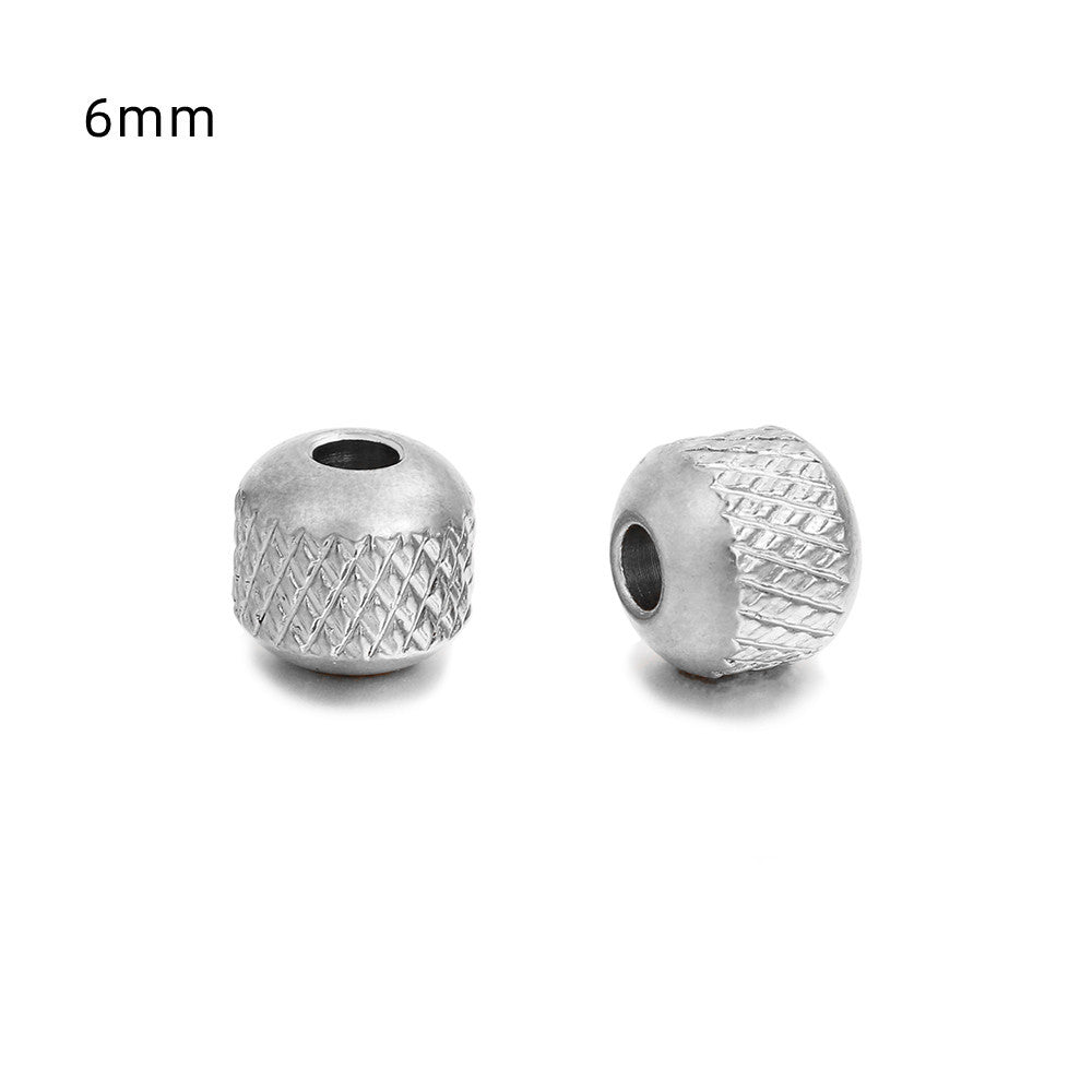 Minimalist Stainless Steel Titanium Steel Plated Pineapple Beads Charm Bar DIY Jewelry Accessories