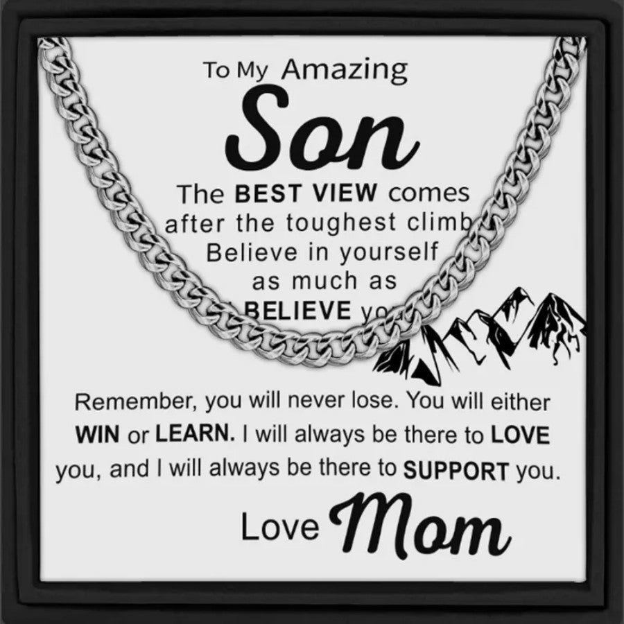 Hip-hop Streetwear U-shaped Plated Iron Cuban Link Chain Necklace for Men