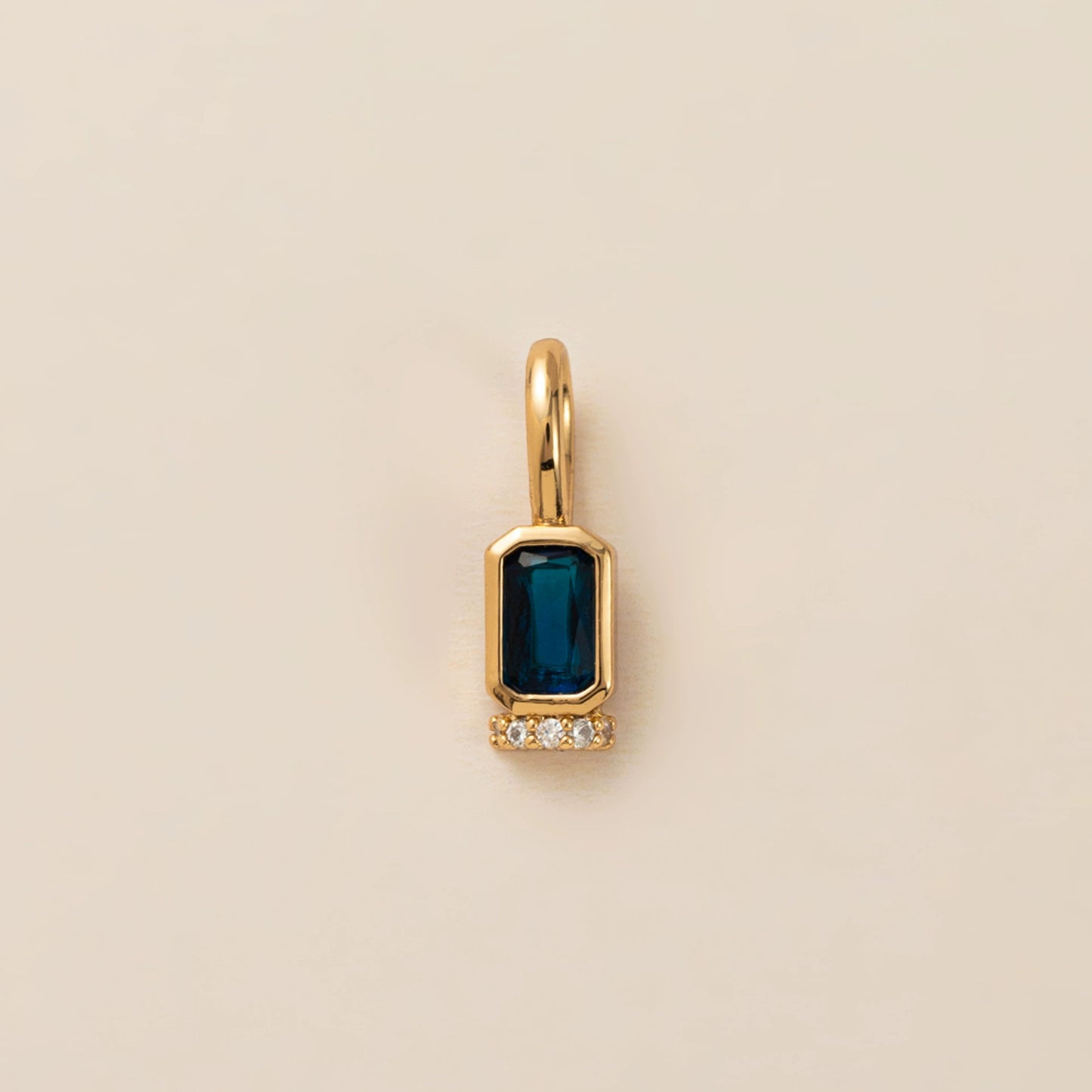 Vintage Geometric Stainless Steel 18K Gold PVD Plated DIY Charm Bar Necklace with 12 Birthstones
