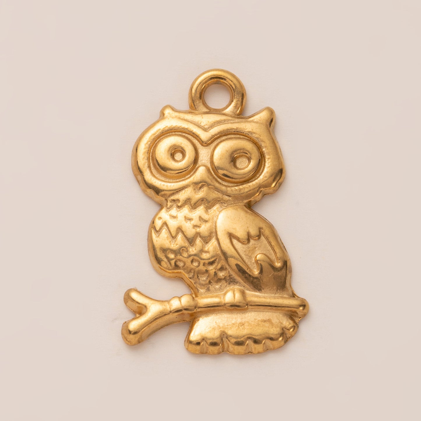 Vintage 18K Gold Plated Animal Stainless Steel PVD Ball Chain Charm Bar