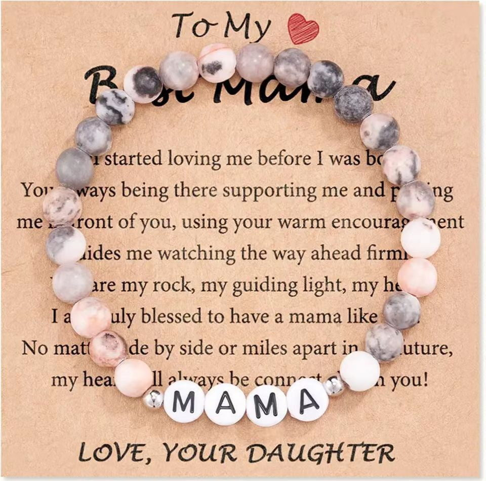 Casual Handmade Letter Beaded Bracelet Unisex Jewelry Gift