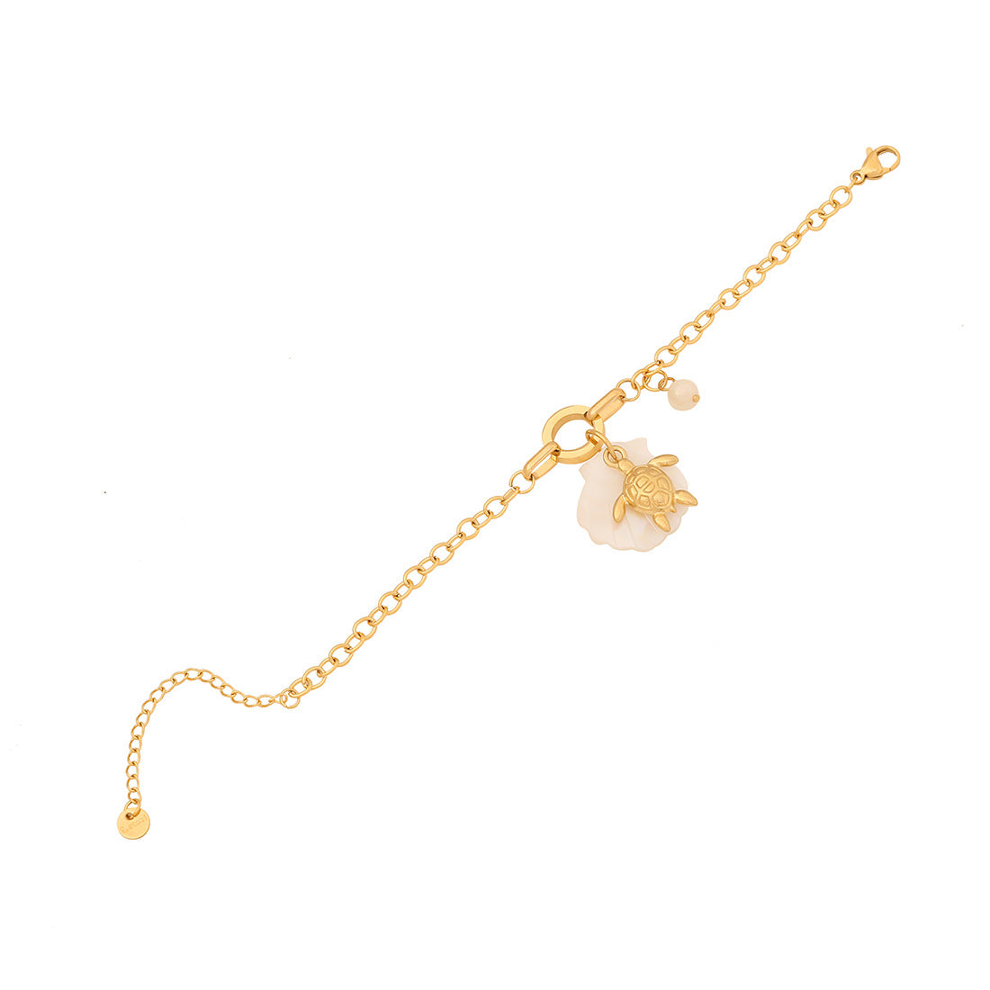 Fashion OL Stainless Steel Starfish and Turtle Bracelet with Plating Finish for Women