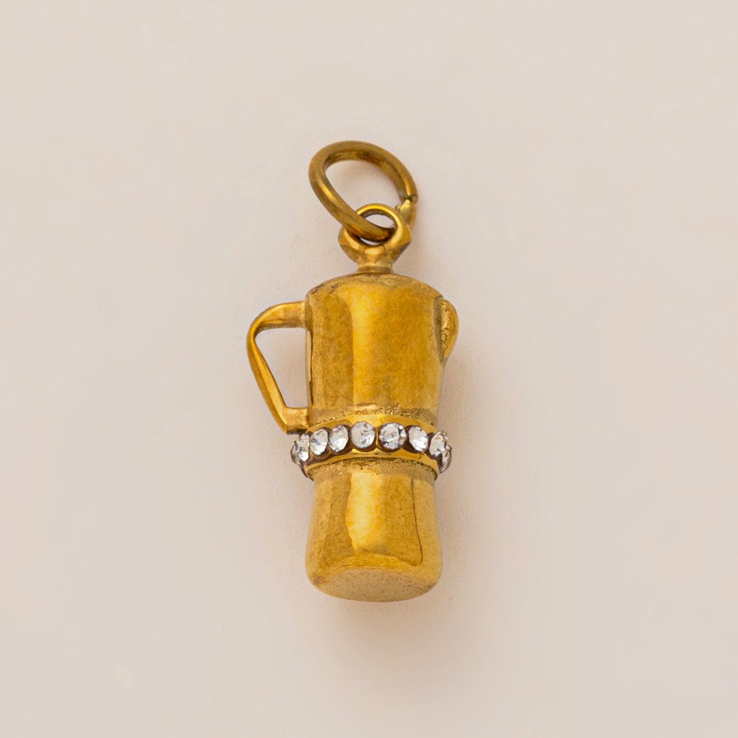 Fashion Business Stainless Steel PVD Gold Plated Charm Bar