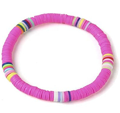 Bohemian Geometric Resin Bracelet Unisex Colorful Rainbow Hand Jewelry