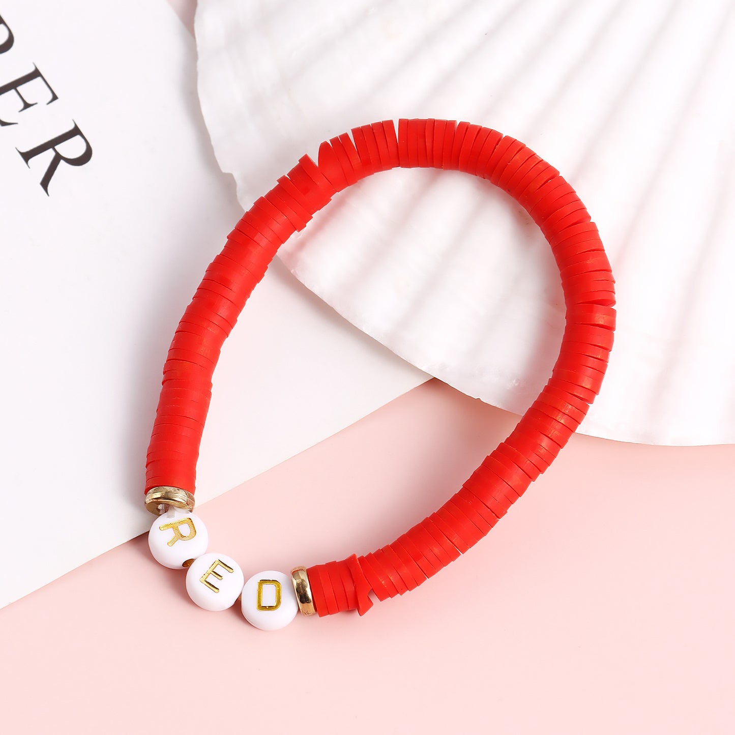 Geometric Shape Alloy Bracelet with Plated Finish for Women, Polymer Clay Inspired Colorful Slice Design