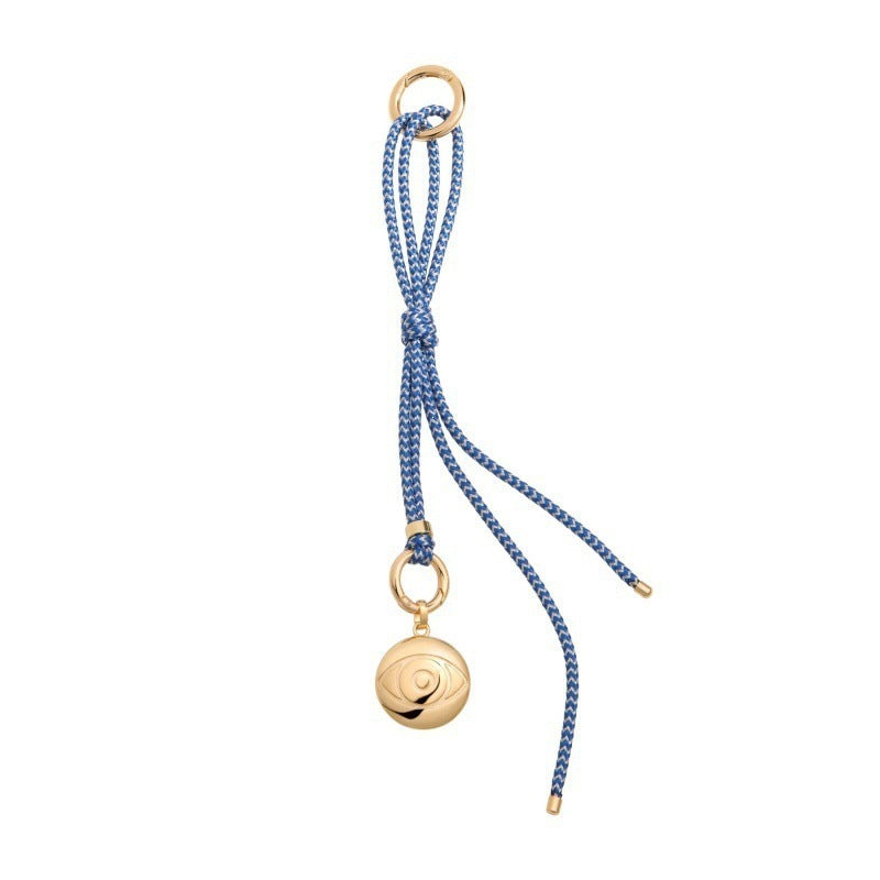 Vintage Elegant Oval Geometric Plated Brass Bag Charm
