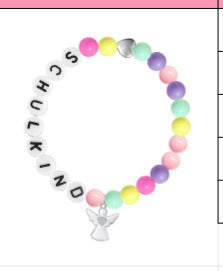Minimalist Acrylic Letter Beaded Bracelet for Women