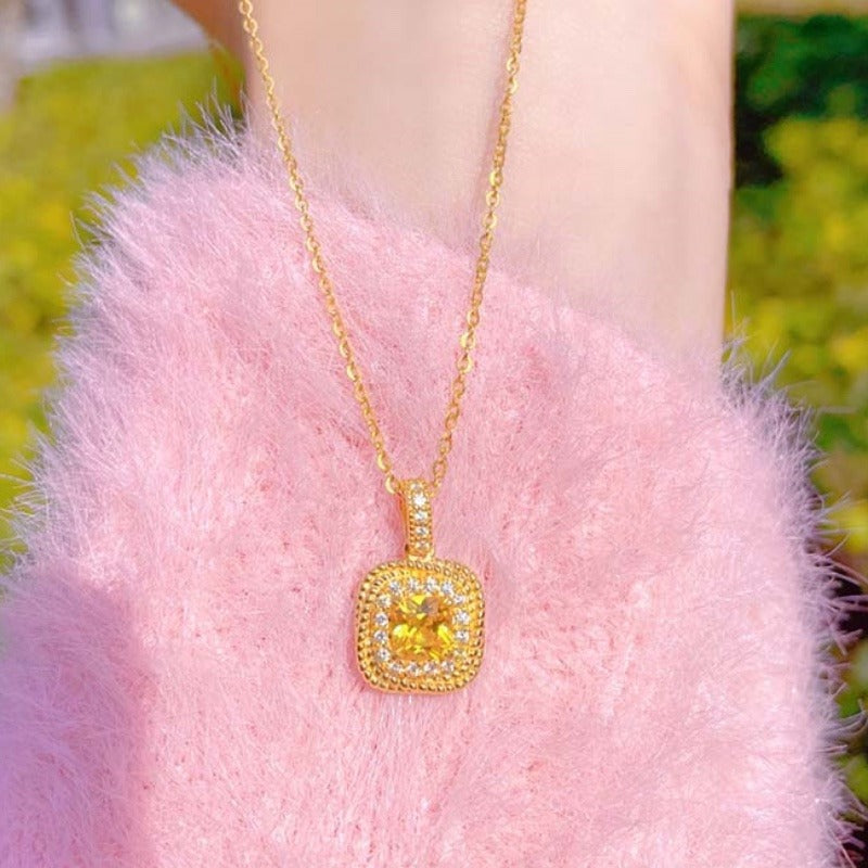 Original Design Irregular Shape Titanium Steel Plated Necklace for Women with Clavicle Chain Style