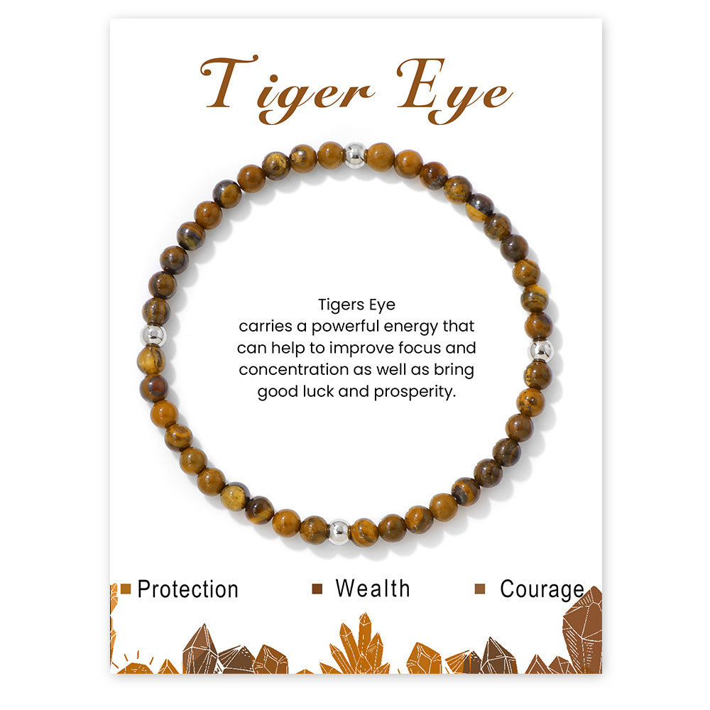 Elegant Sweet Hand-woven Geometric Stone Beaded Bracelet for Women