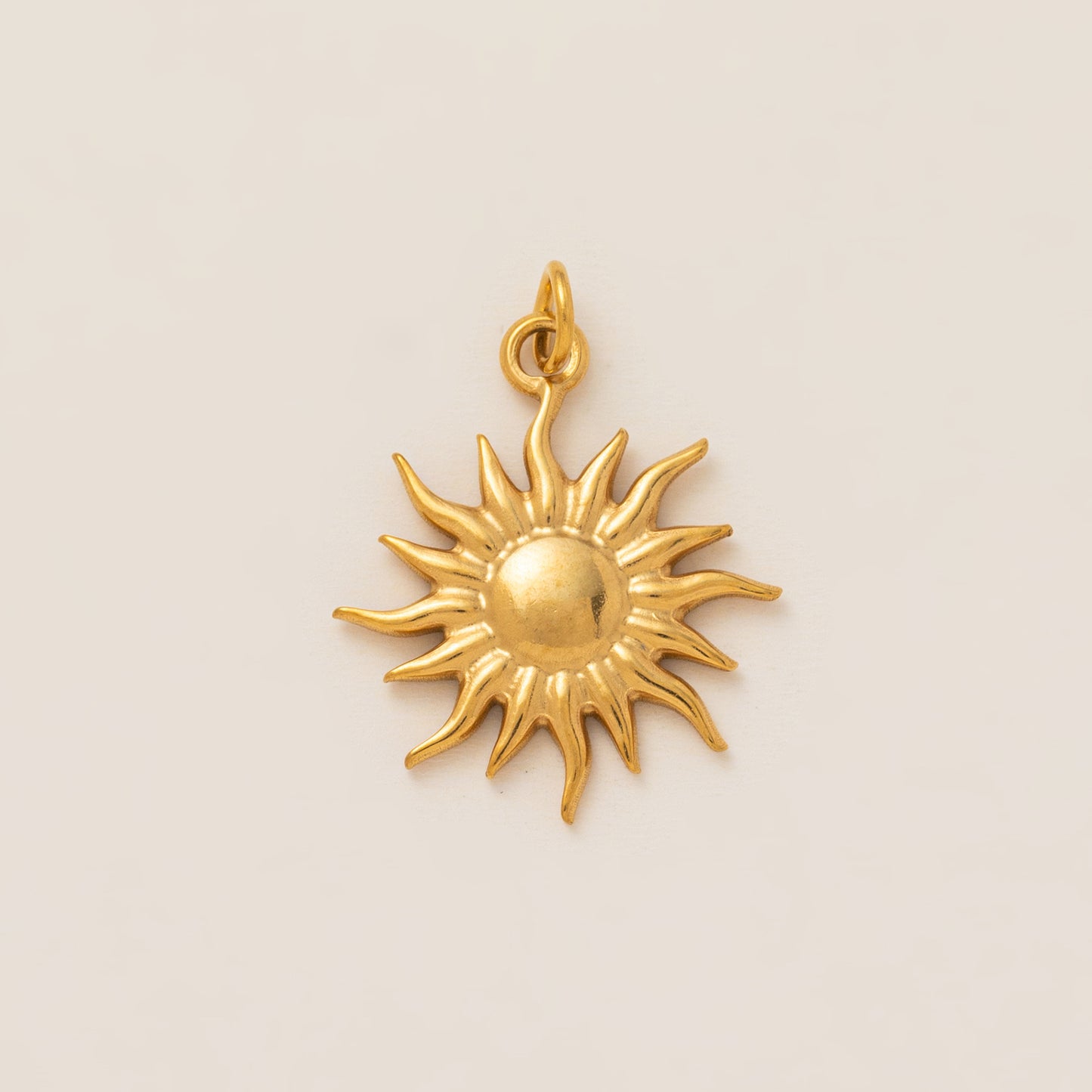 Minimalist 18K Gold Plated Round Square Geometric Stainless Steel Pendant Necklace