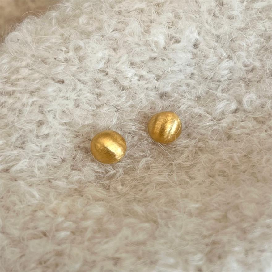 Minimalist Geometric Silver Ball Stud Earrings for Women with Polished Finish and 925 Sterling Silver Posts
