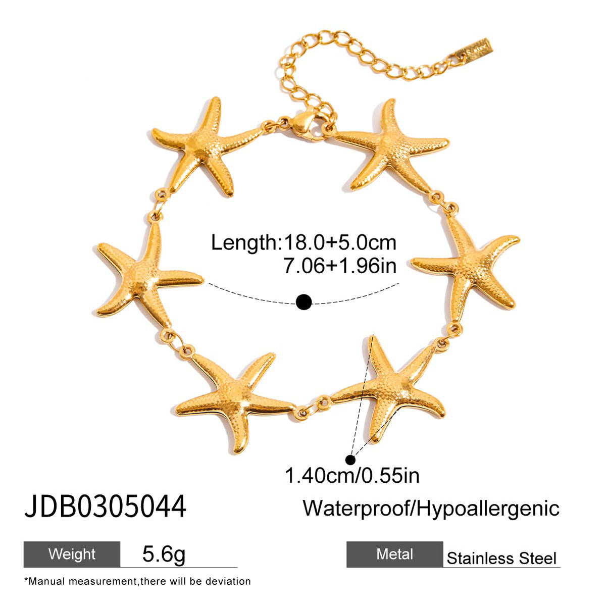 Bracciale alla moda in acciaio titanio a forma di animale con dettagli in perle d'acqua dolce per donna, gioielli in acciaio inossidabile galvanizzato