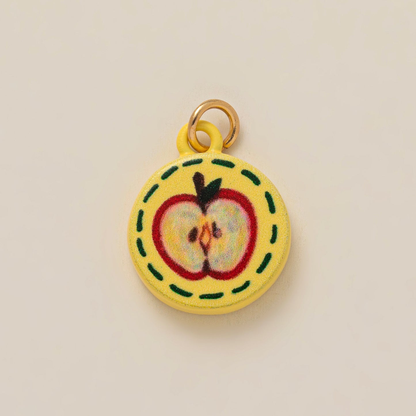 Minimalist Floral Pattern Brass PVD Plated Charm Bar