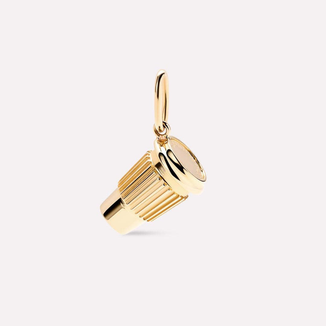 Vintage 18K Gold Plated Stainless Steel Heart Geometric Charm Bar Necklace for Unisex
