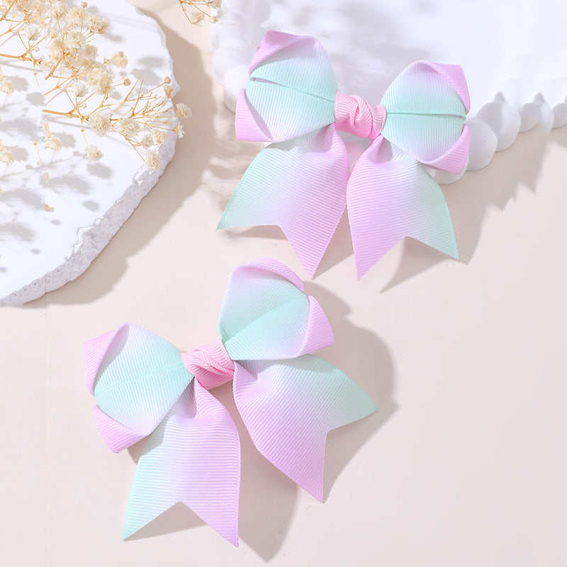 Simpatica Clip per Capelli a Forma di Fiocco per Bambine Realizzata in Tulle con Dettagli Arricciati e a Rete con Chiusura a Molla, Adatta a Bambini dai 3 ai 10 Anni
