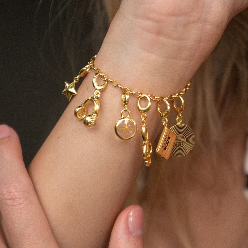 Casual Geometric Stainless Steel PVD Gold Plated DIY Charm Bar