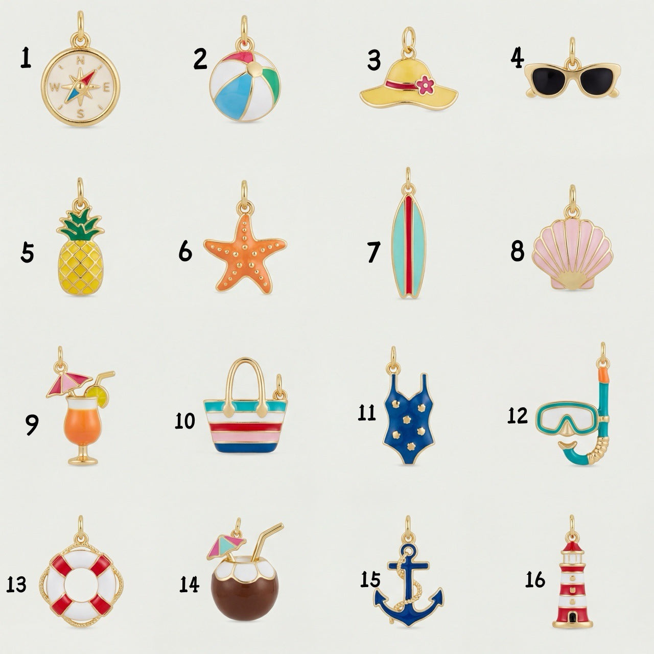 Vintage Geometric Stainless Steel PVD 18K Gold Plated Pendant Charm Bar